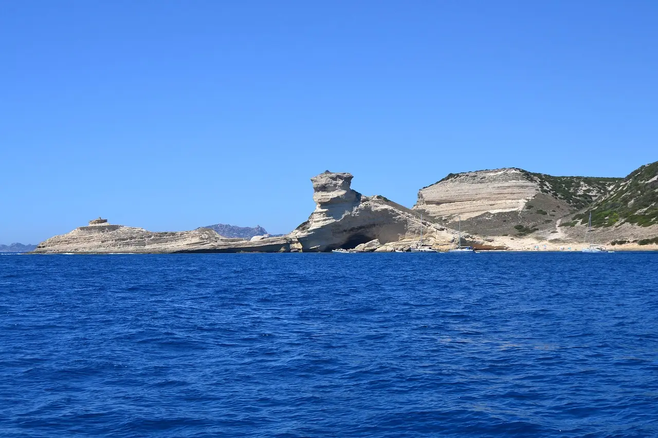sea, nature, rock, coastline, corsica